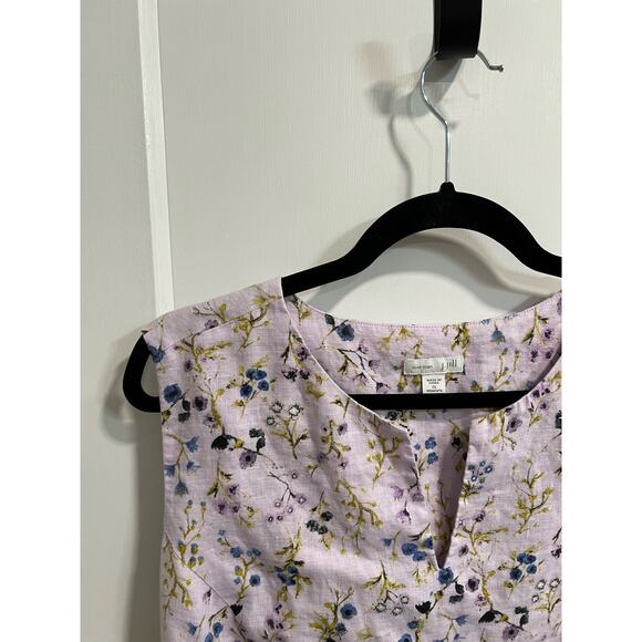 J.Jill Linen Dress | Womens Floral Boho Cottagecore Sleeveless Dress |‎ Size 1X - Picture 2 of 9